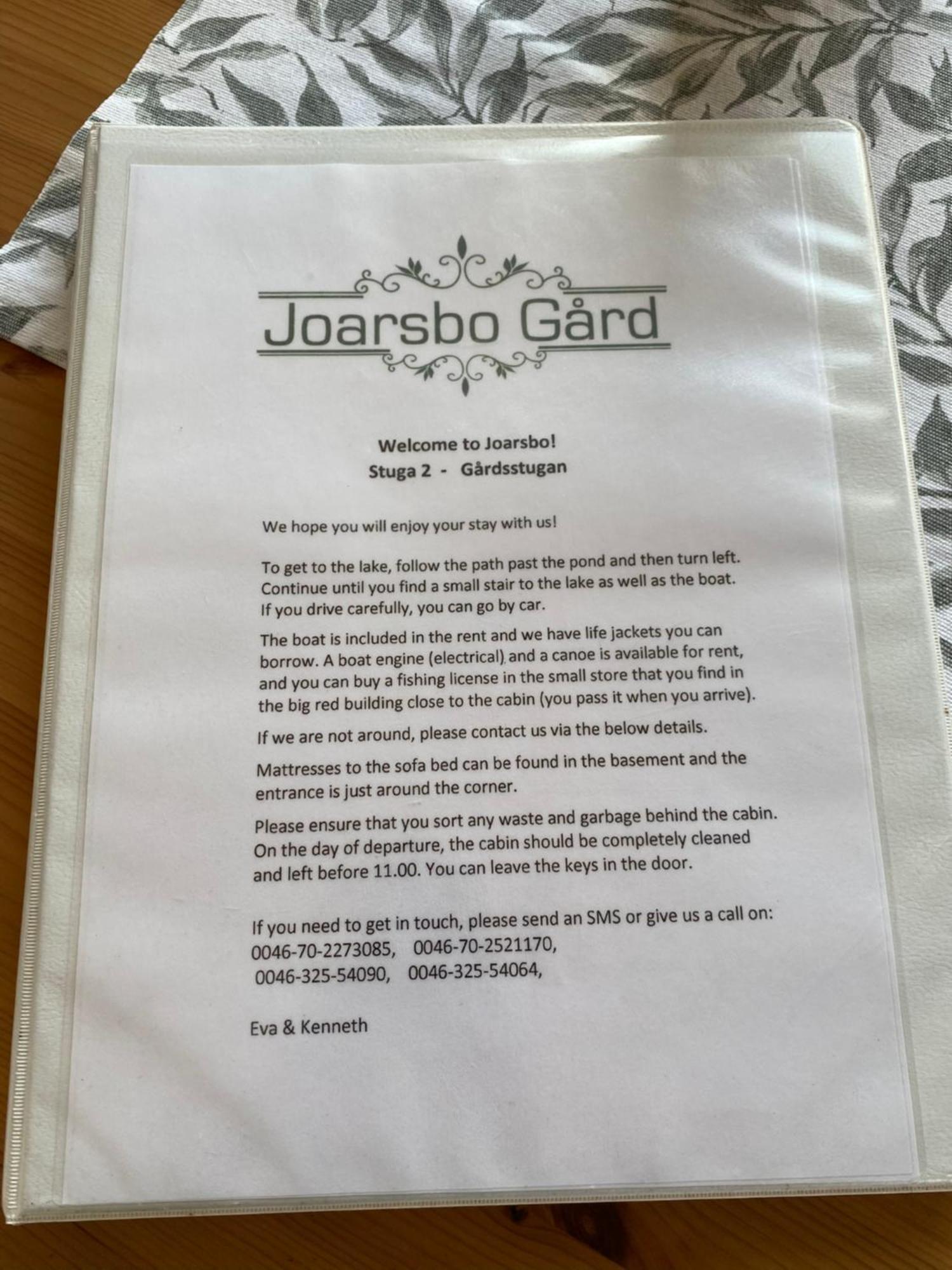 Joarsbo, Stuga 2, Gardsstugan Kalv ภายนอก รูปภาพ